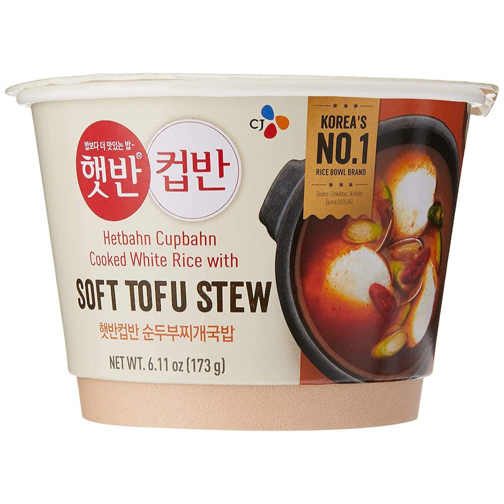 CJ 컵반 순두부찌개국밥 173g -1주문당 4팩 한정