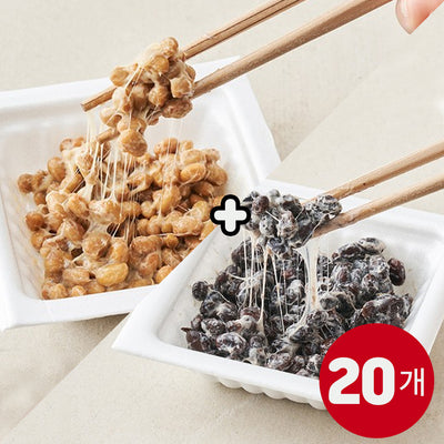 [무료별도배송][꽃마Fresh] 평창 나또 쥐눈이콩 + 노랑콩 (50g x 20개)
