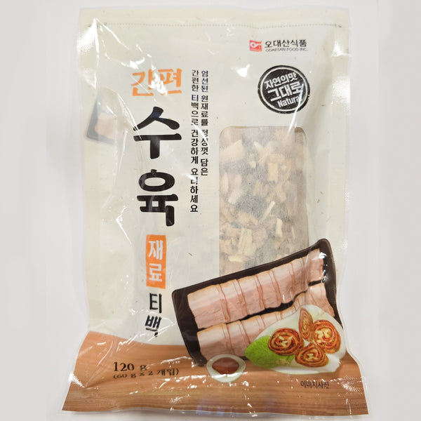 오대산식품 - 간편 수육 재료 티백 120g<br>유통기한 : 2026년 11월 7일