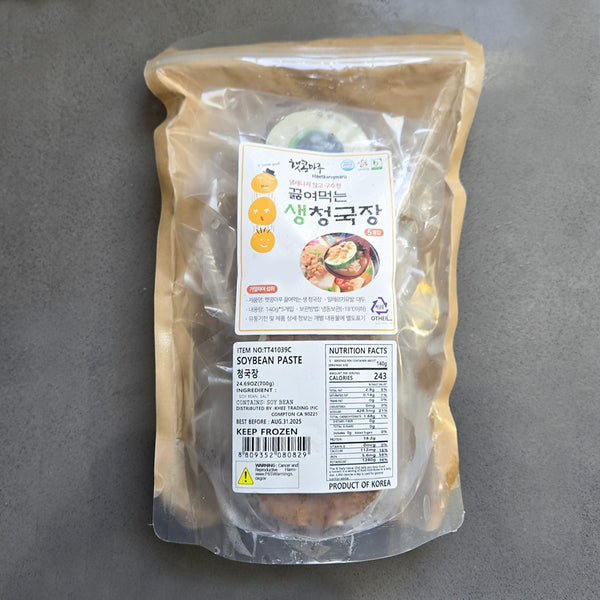 [무료별도배송][꽃마Fresh] 햇콩마루 끓여먹는 생 청국장(5개입) 2팩 세트
