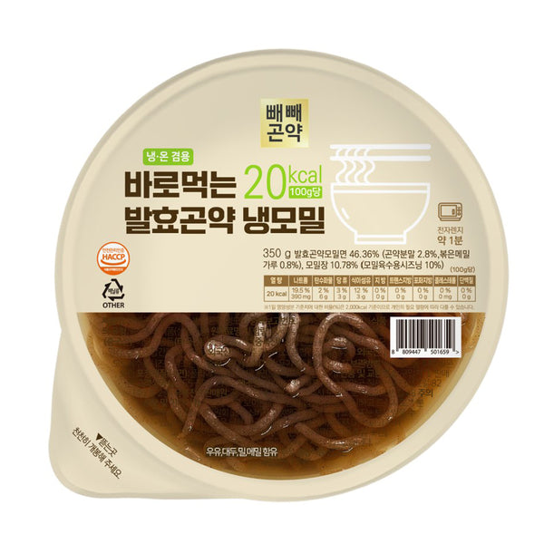 바로먹는 발효곤약 냉모밀 350g*4개입 (1박스)