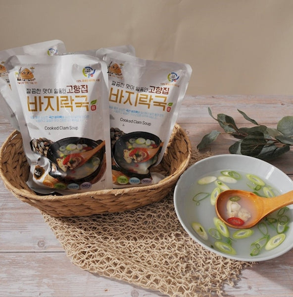 [무료별도배송][꽃마Fresh] 재첩국+바지락국 섬진강 맛집세트 5팩
