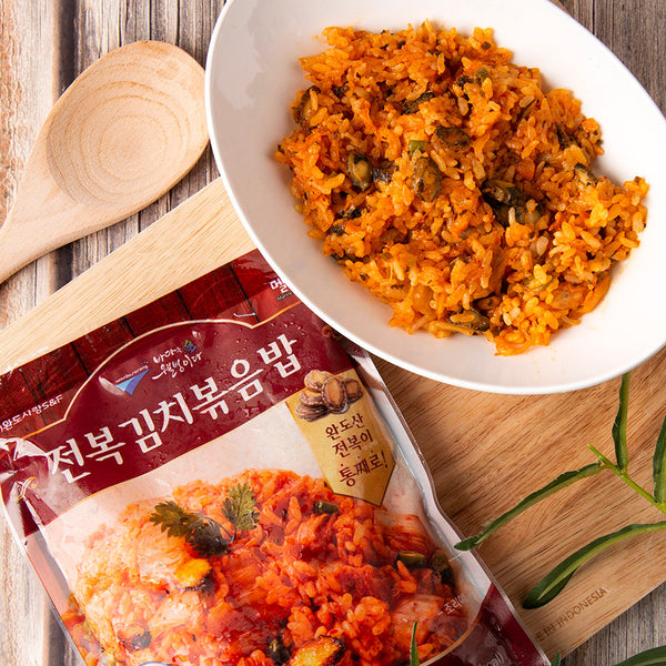 [꽃마Fresh] 멜빙식품 - 전복김치볶음밥 250g X 10팩 유통기한: 2025년 8월 31일
