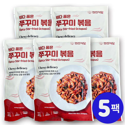 [무료별도배송] [꽃마Fresh] 연안식당 쭈꾸미 볶음 400g x 5팩