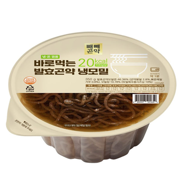 바로먹는 발효곤약 냉모밀 350g*4개입 (1박스)