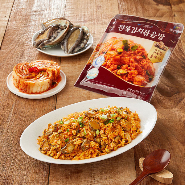 [꽃마Fresh] 멜빙식품 - 전복김치볶음밥 250g X 10팩 유통기한: 2025년 8월 31일