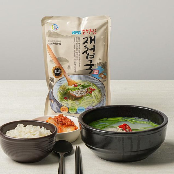 [무료별도배송][꽃마Fresh] 재첩국+바지락국 섬진강 맛집세트 5팩