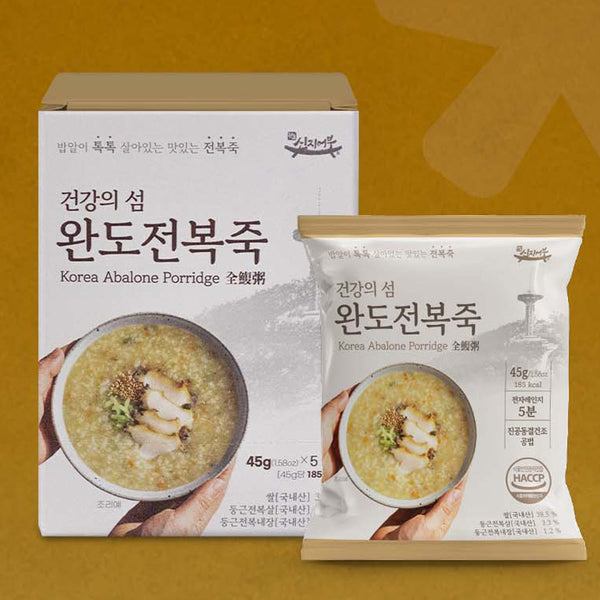 완도 전복죽 45g*5봉 (1박스)