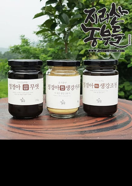 [고국배송] 조청셋트할인 3호 (무엿250+찐생강가루80+생강조청250)