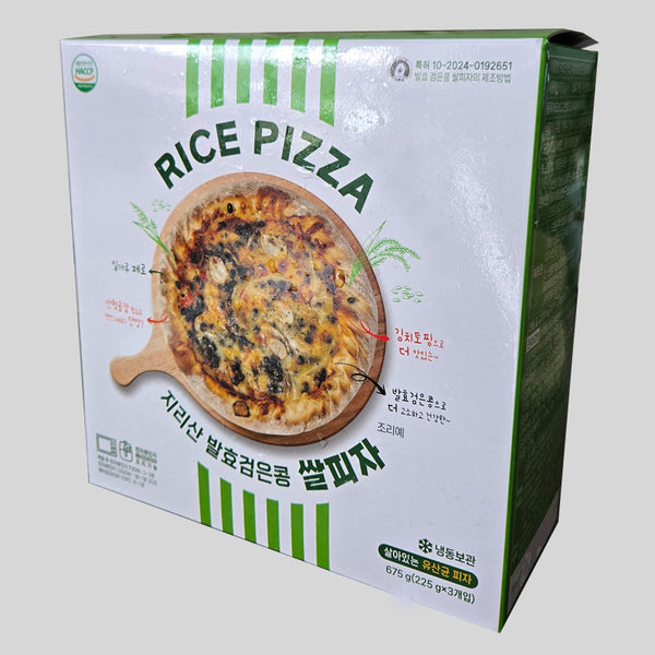 [꽃마Fresh] 지리산 발효검은콩 쌀피자 675g (3개입)