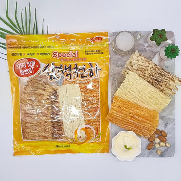 삼색천하 - 구운 오징어 스낵 3가지맛 (70g)