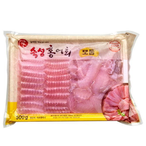 [무료별도배송][꽃마Fresh] 영산홍어 숙성 모듬 홍어회  250g x 3팩