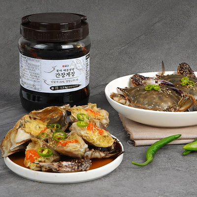 [무료별도배송] 꽃마 매콤청양 간장게장 1.5kg + 이하정 수제 양념게장 1.3kg