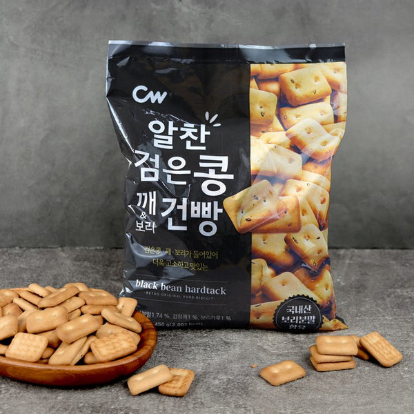 청우 - 알찬검은콩&깨 보리건빵 450g x 3봉