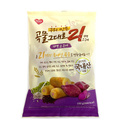 구워만든 곡물그대로 21 크리스피롤 150g (자색고구마)