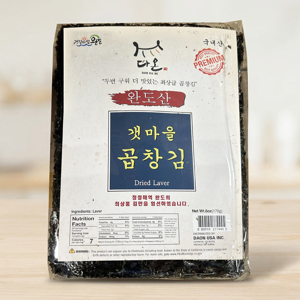 완도산 갯마을 곱창김 170g (3.4g x 50매)