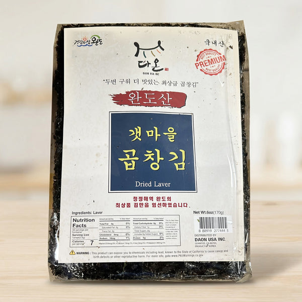 완도산 갯마을 곱창김 170g (3.4g x 50매)