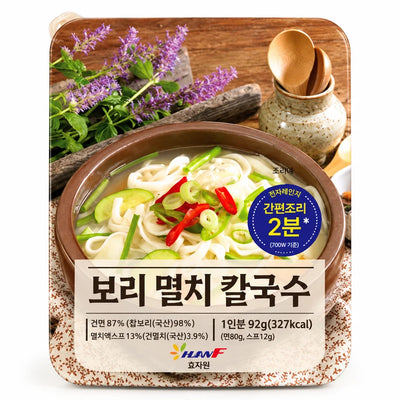 효자원 - 보리 멸치 칼국수 92g 유통기한: 2028년 1월 20일