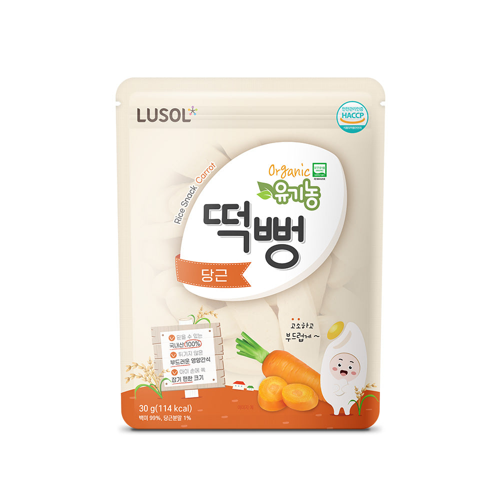 루솔 유기농 떡뻥 당근 30g