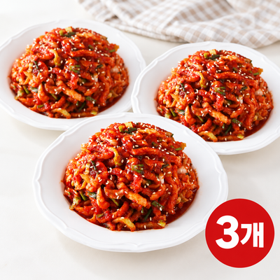 [무료별도배송][꽃마Fresh] 맛깔난 밑반찬 양념무말랭이 (1LB X 3팩)
