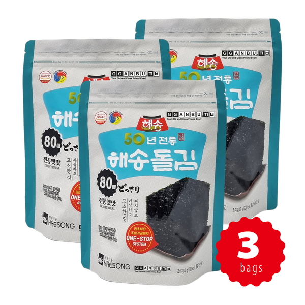 프리미엄 돌김 해송돌김 80매 (40g) X 3봉 유통기한: 2026년 3월 13일
