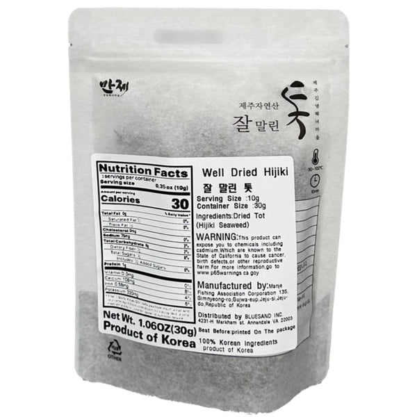 만제 - 제주 자연산 잘 말린 톳 30g