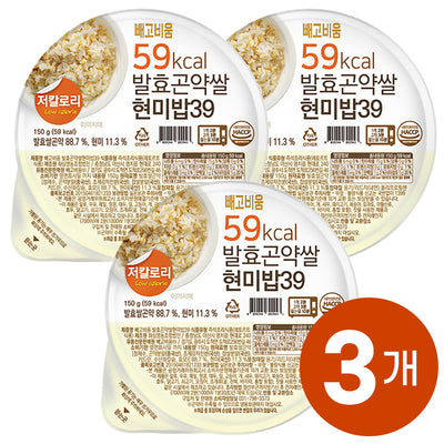 곤약닷컴 - 빼고비움 59kcal 발효곤약쌀 현미밥39 X 3개