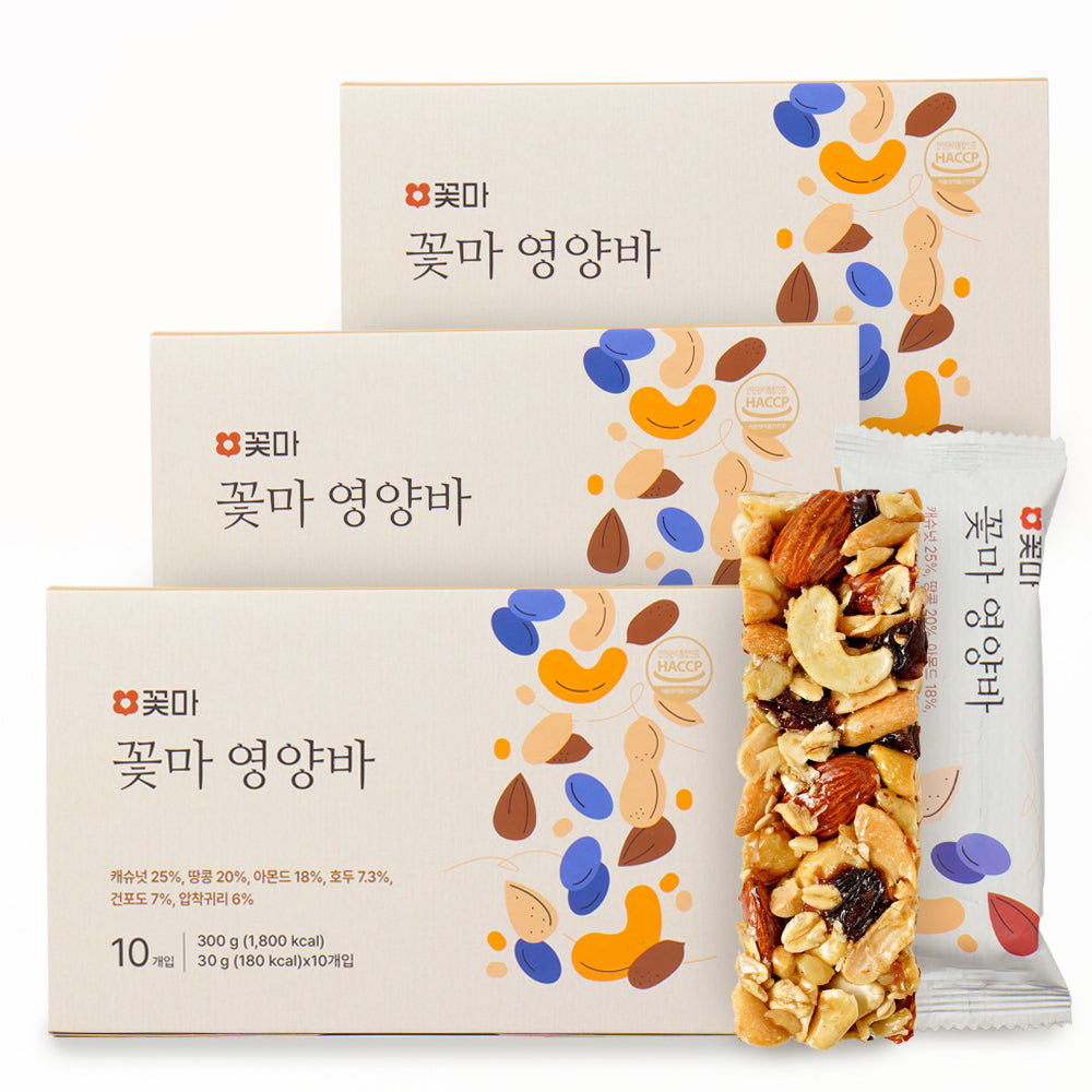 NEW 꽃마 영양바 30g x 10개입 x 3박스 유통기한: 2026년 12월 22일