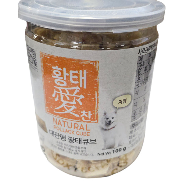 [강원도] 대관령 눈마을 황태 - 저염 애견용 황태큐브 100g