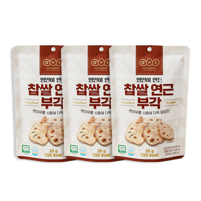 명인이 만든 찹쌀 연근부각 30g * 3봉