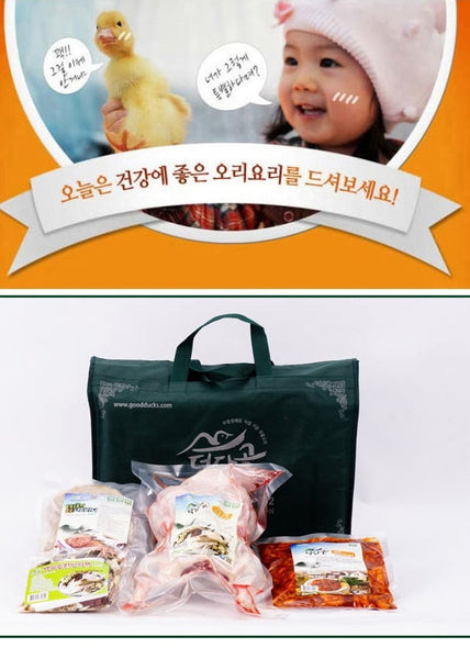 [고국배송] 선물세트-청둥백숙 1400g, 7종 약재, 고추장주물럭500g,떡갈비400g