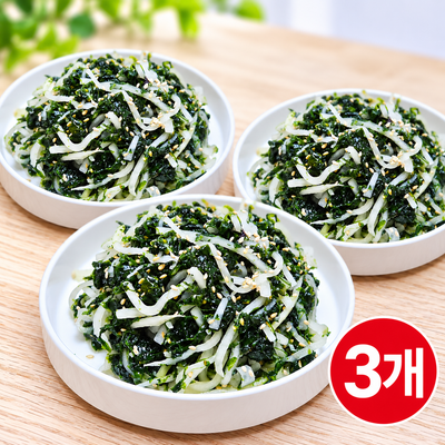 [무료별도배송][꽃마Fresh] 맛깔난 밑반찬 파래무침 (1LB X 3팩)