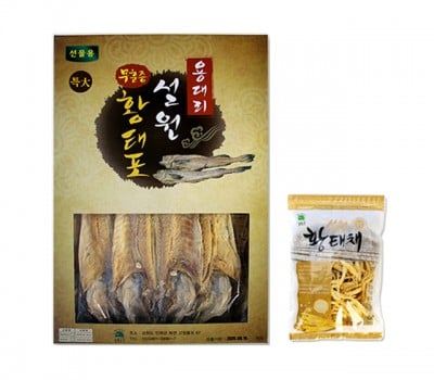 [고국배송] 무훈증 황태세트 1호 (특대포 10마리+황태채 200g)