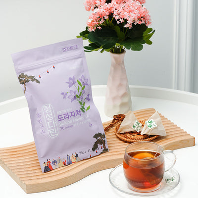 오대산식품 - 정성다린 평창 도라지차 40g (20티백) 유통기한: 2027년 11월 23일