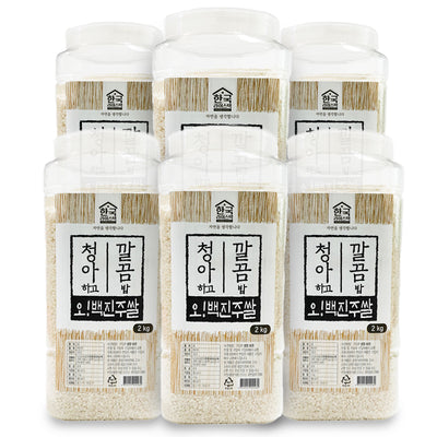 [꽃마 대용량 묶음 판매] [무료별도배송] 안동밥상 - 백진주쌀 2kg x 6팩 (총 12kg) <br> 도정일 : 2023년 4월 27일