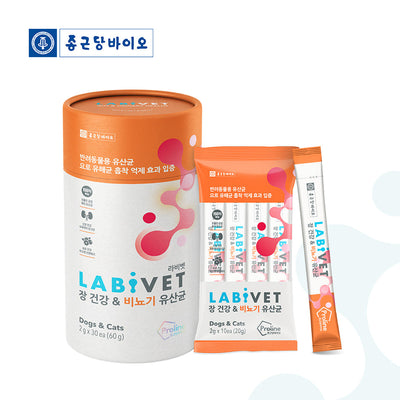 종근당 바이오 - 라비벳 장 건강 & 비뇨기 유산균 (2g x 30포)<br>유통기한 : 2025년 3월 4일