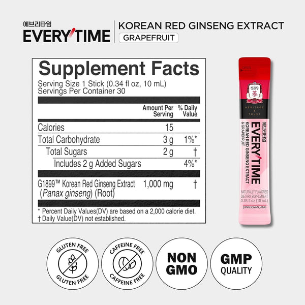 정관장 에브리타임 10일분 10ml*10스틱 (옵션선택)