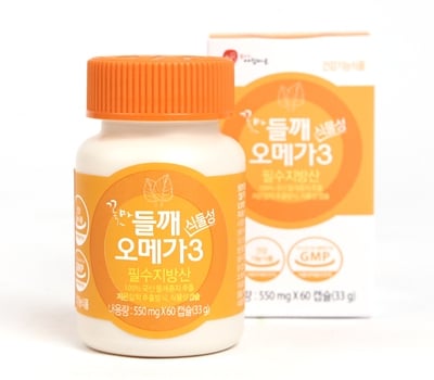 [고국배송] 꽃마 들깨 식물성 오메가3 2통(60캡슐*2통)