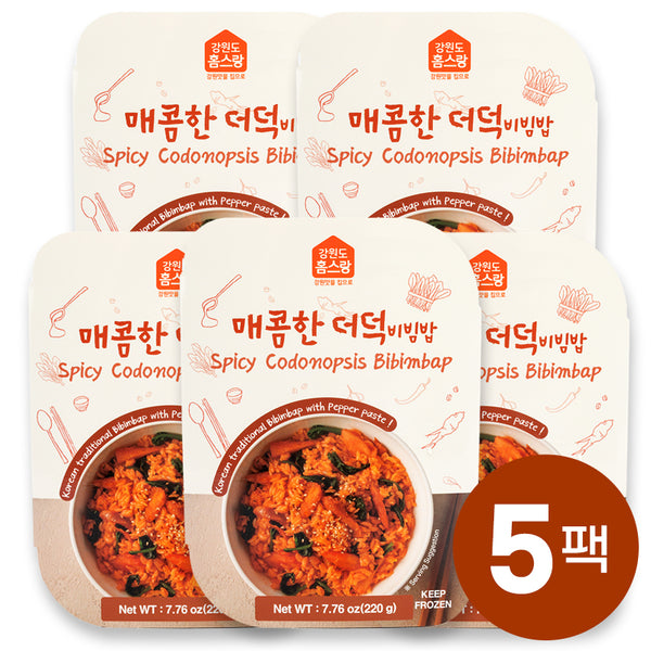 [무료별도배송][꽃마Fresh] 홈스랑 매콤한 더덕비빔밥 220g X 5개