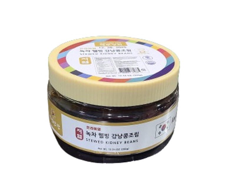 [꽃마Fresh] 제주상회 녹차 웰빙 강낭콩조림 (350g) 유통기한:2025년 12월 28일