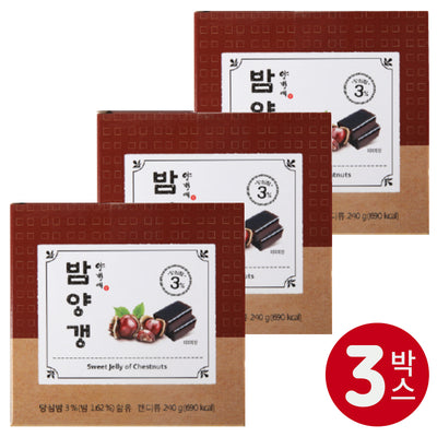 영양간식 양갱애 밤양갱 (40g *6개입)* 3박스 유통기한: 2027년 5월 14알