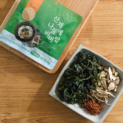 열두달 - 산채 나물에 비벼밥 (10.5g, 1-2인분)<br>유통기한 : 2025년 8월 16일