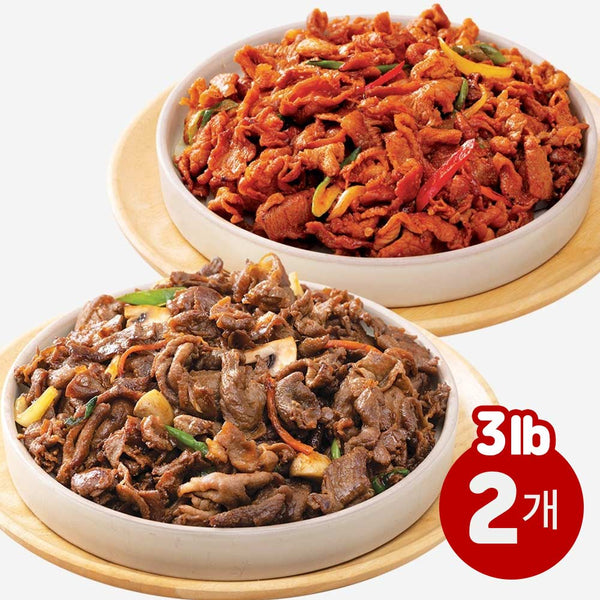 [무료별도배송] 쫄깃담백 오리구이 한상세트 3lb (2종/2팩)