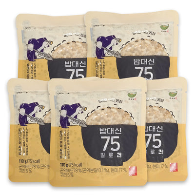캐다 - 밥대신 75 칼로리 귀리 현미 곤약밥 110g x 5팩 </br> 유통기한 : 2025년 9월 2일