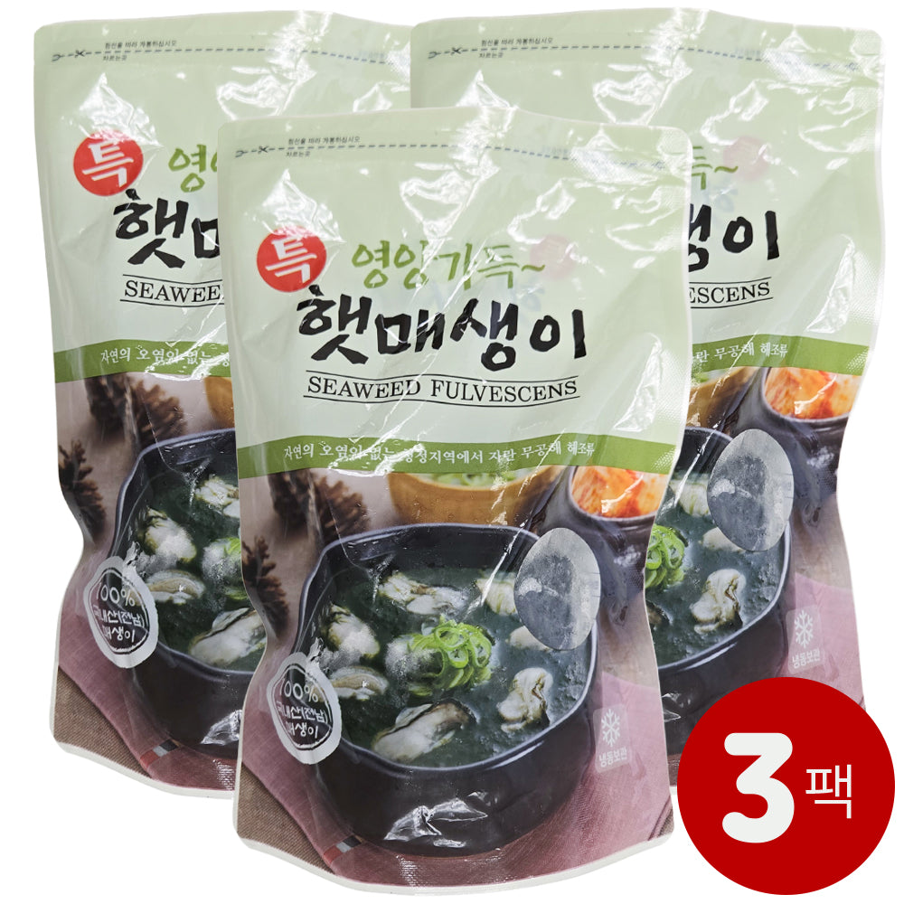 [꽃마Fresh] 골든힐 매생이 300g x 3봉 유통기한: 2026년 6월 3일