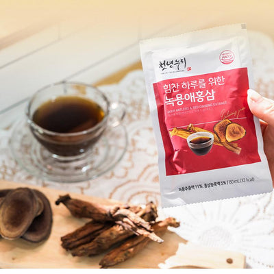 천년누리 녹용애 홍삼 80ml x30포