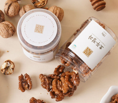 [고국배송] 주문 즉시 만드는 오븐에 두 번 구운 수제 호두정과 선물세트