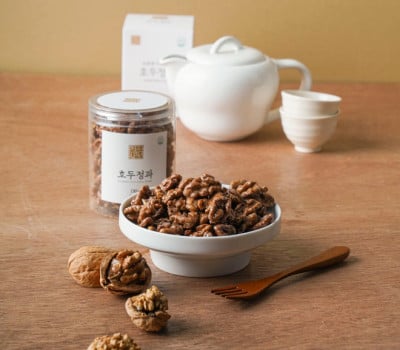 [고국배송] 주문 즉시 만드는 오븐에 두 번 구운 수제 호두정과 선물세트