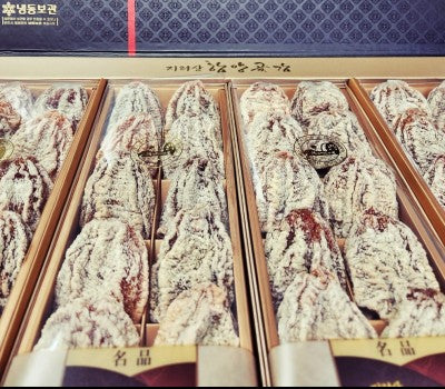[고국배송] [황실1호]1년숙성 흑곶감 대봉40과3.3kg.