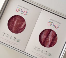 [고국배송] [4구BOX 선물세트A] 등심400*2 + 안심400*2